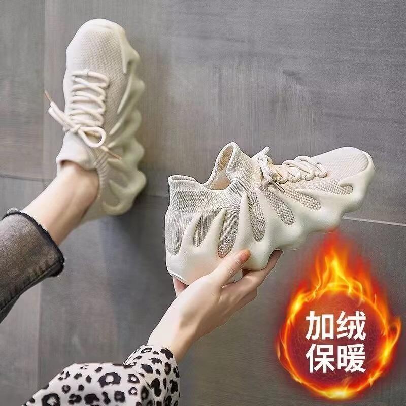Women Breathable Fleece Lined Athletic Sneakers Octopus Volcano Sock Shoes