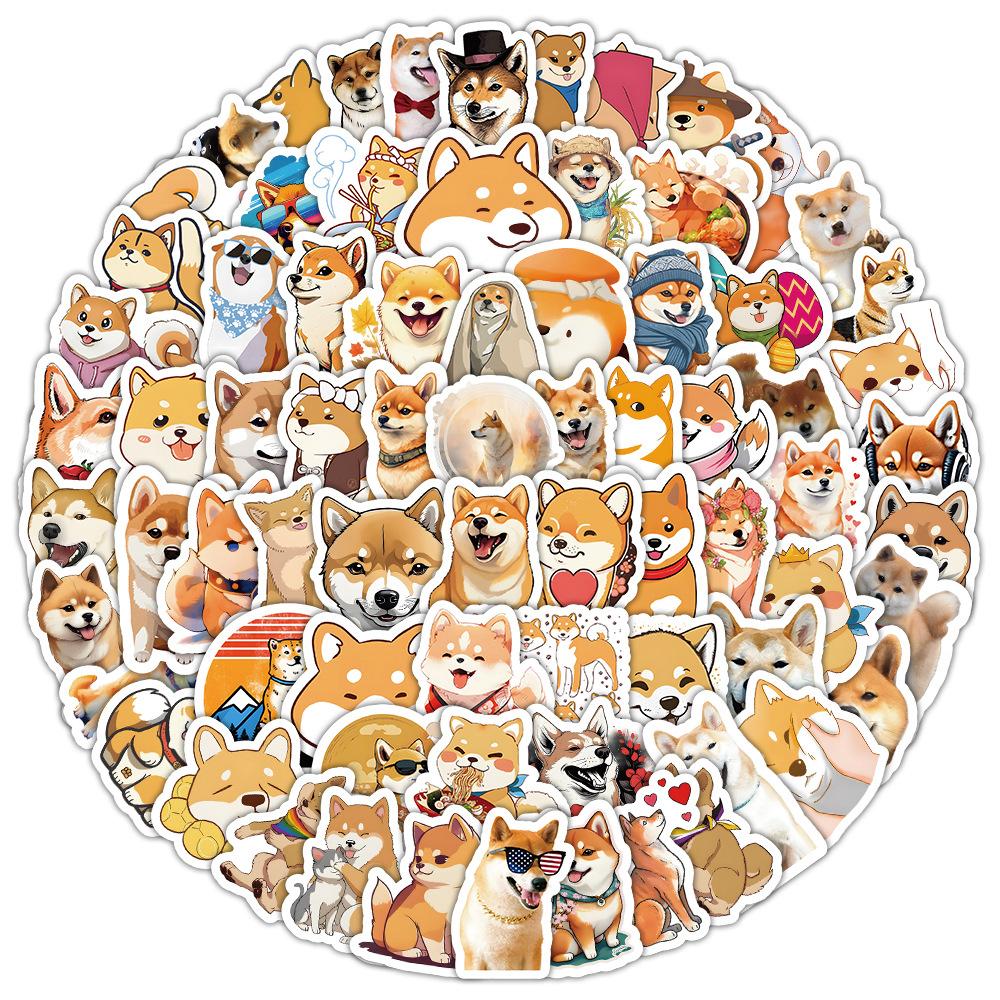 100 шт./компл. Сиба-ину мини-наклейки для домашних животных и собак DIY модные наклейки наклейки