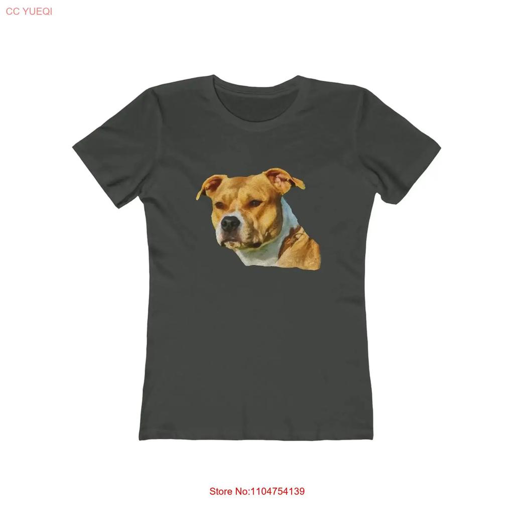 Pit Bull Womens Slim Fit Ringspun Cotton T Shirt vintage Washed Casual graphic designer clothes Slightly Stretched Unisex