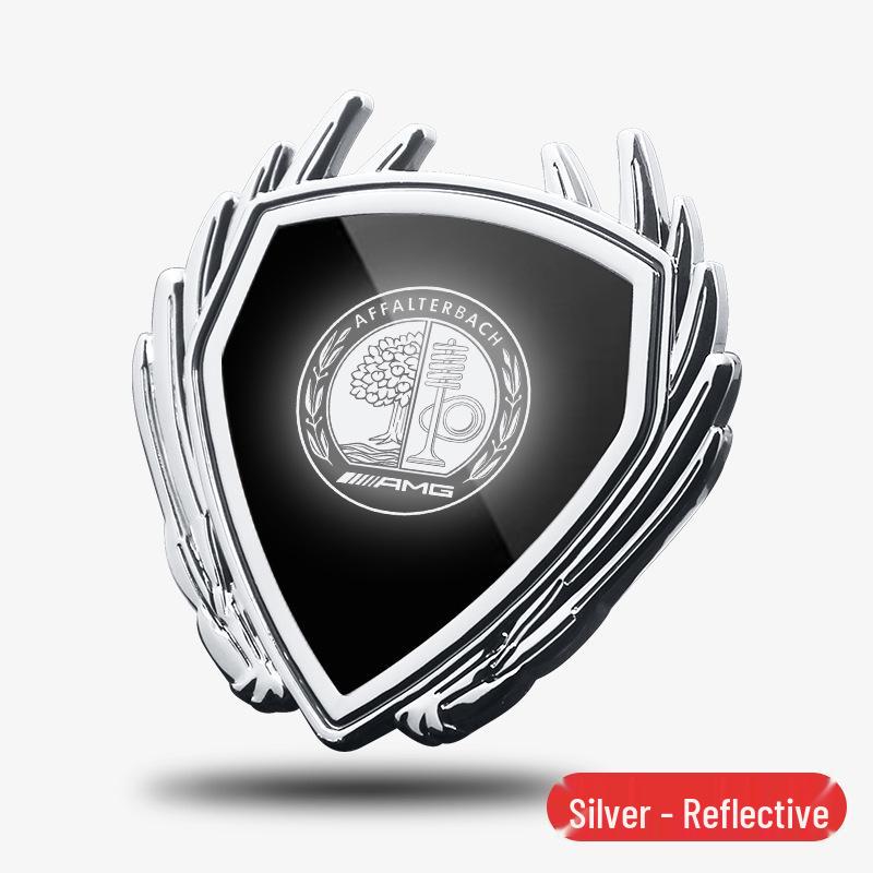 Металлическая наклейка-эмблема крыла для автомобиля Mercedes GLA35/G45 AMG, боковое окно кузова