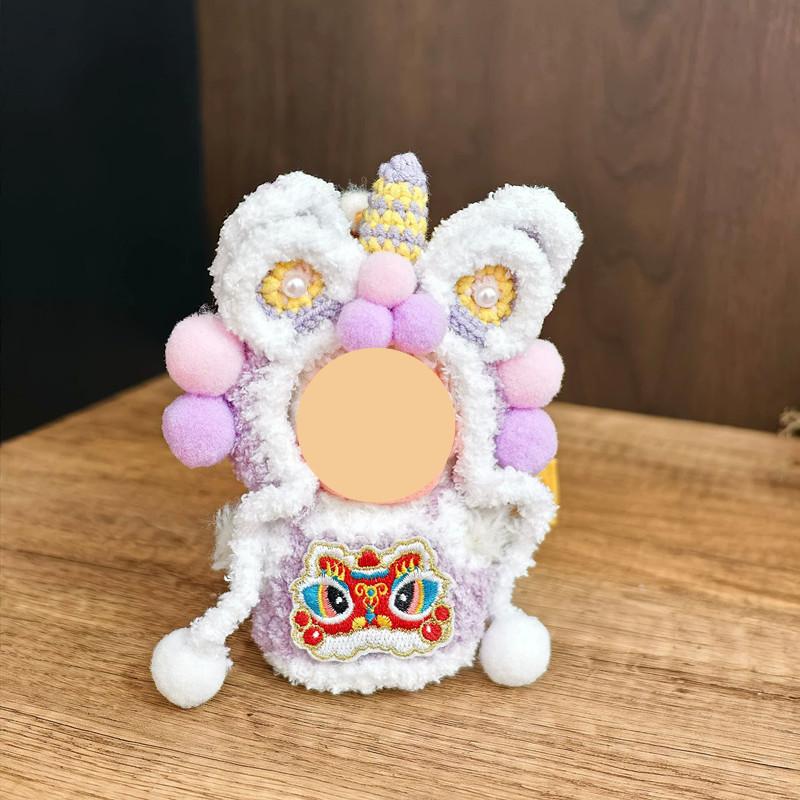 [Cloth  Only] the New Year Festive Banner Set Clothes for 10cm  Pendant Dolls, Handmade lion Dance Set.