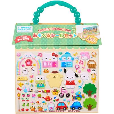 Игровой набор наклеек с персонажами Sanrio ПВХ-наклейки на бумажной основе Игрушка для детей от 3 лет