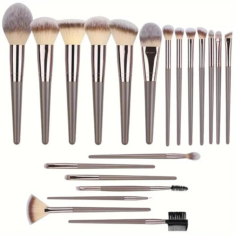 3-20 шт. Премиум Набор Кистей для Макияжа Мягкие Пушистые Beauty Косметические Foundation Макияжа Кисть Тени для век Румяна Кабуки Make Up Инструменты