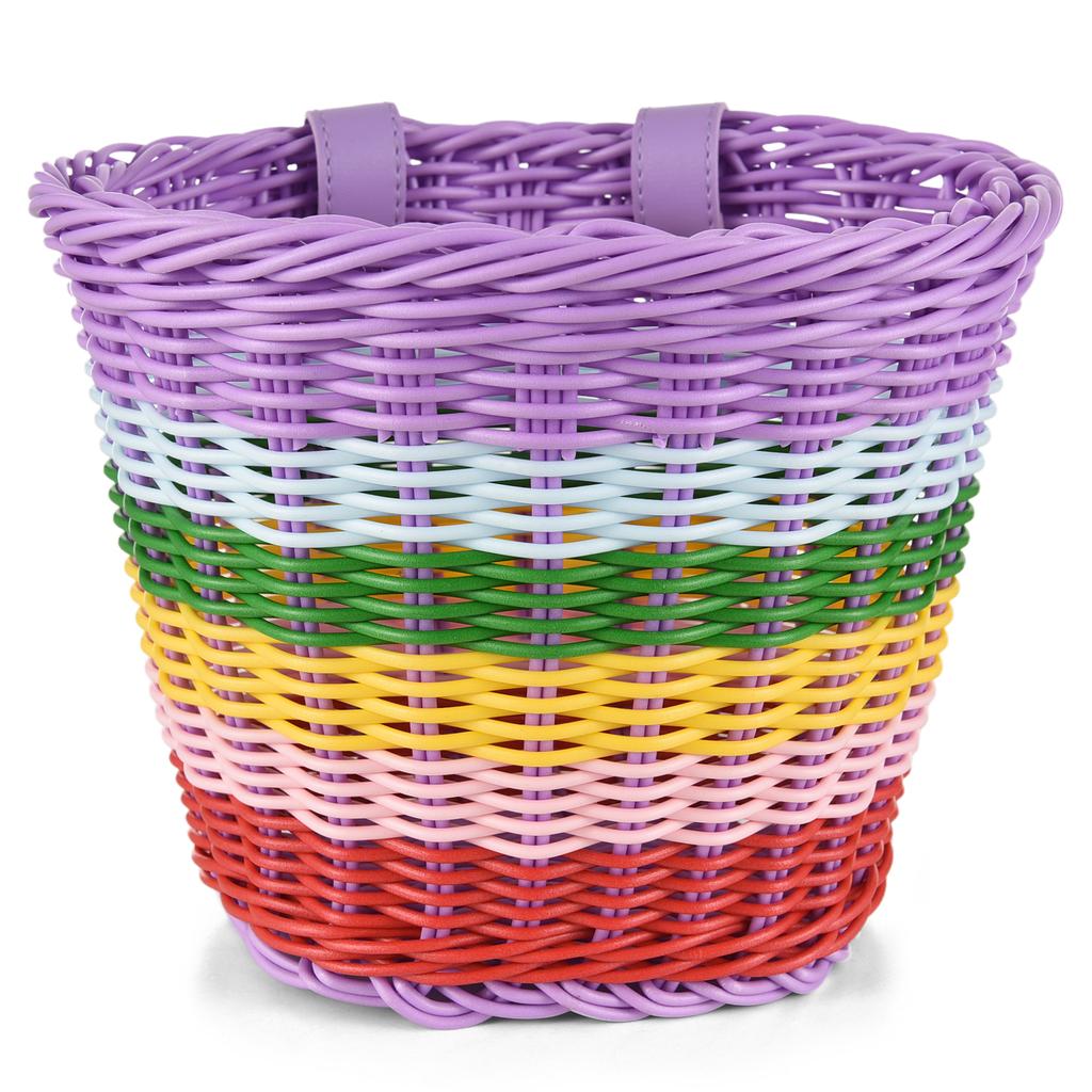 Детская велосипедная корзина для девочек, аксессуары для переднего велосипеда с рулем, растяжки, цикл, возраст 3–13 лет, сделай сам