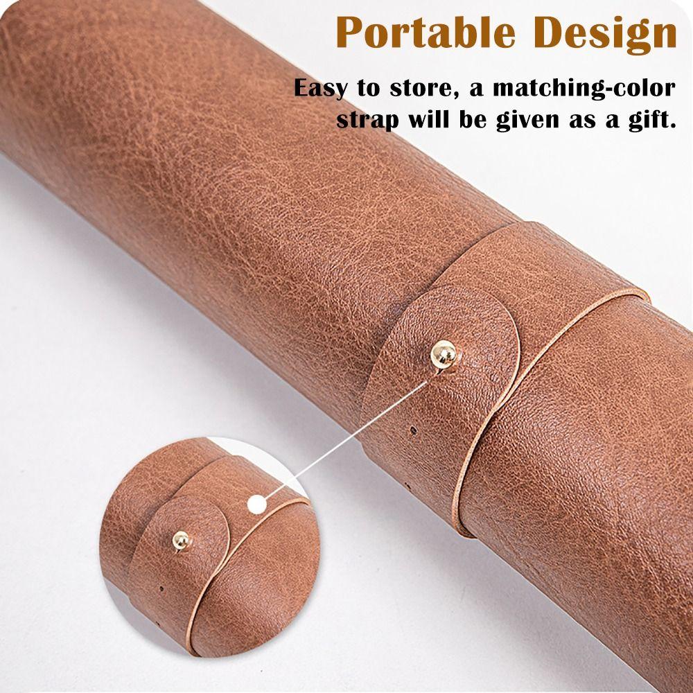 Cowhide Patterned Mouse Pad Non-slip Computer Laptop Mousepad Retro Writing Pad  Home Office