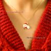 Multi-style Christmas Alloy Pendant Necklace: Santa Claus & Tree Designs, Cute, Versatile & Exquisite for Women