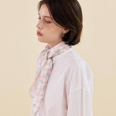 2DREAMERS Pink Illusion Silk Scarf
