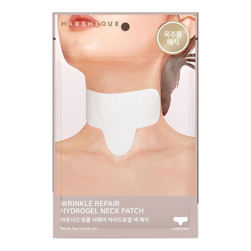 MARSHIQUE Wrinkle Repair Hydrogel Neck Patch Moisturizing & Firming Neck Care Patch 4 Patches 30g