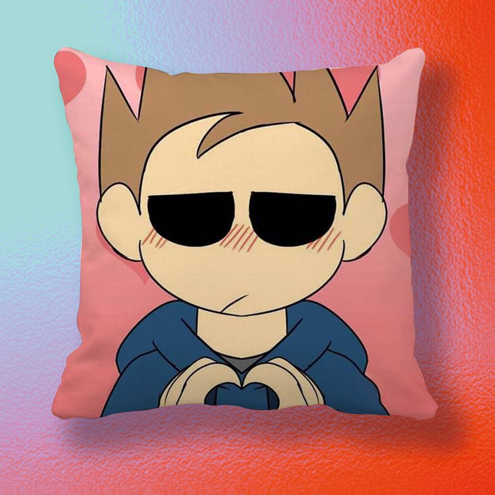 Аниме Eddsworld Том Наволочка Мягкая Микрофибра Наволочка Декор для Дома Дивана Сюрприз Декоративная с Принтом