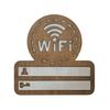 Wall Mounted WiFi Wall Stickers Wooden WiFi Signage Vintage WiFi Password Sign  Home Decor