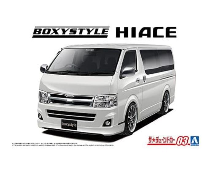 Aoshima Bunka Kyozai The Tuned Car 3 Boxystyle TRH200V Hiace Super GL Пластиковая модель в наборе ООО. (АОСИМА) нет. 1/24 '10 (Toyota)