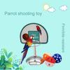 1 Set Bird Toy Round Base with Bell Ball Pet Bird Parrot Basketball Game Toy Pet Supplies