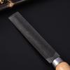 Black Guitar Nut File Steel+Wood Guitar Fret File Portable Fret Slot File  For Guitar