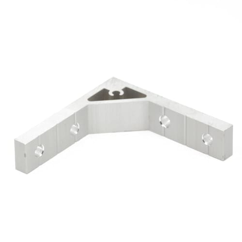 Iverntech 4-Piece 18x78x78mm Strong Support Corner Brackets for 2020 Series V-Slot Aluminum Extrusion Profiles, 16 M5 Screws and 16 M5 T-Nuts
