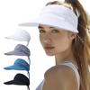 Wide Brim Sun Visor Hat UV Protection High Ponytails Visor Cap Trendy Empty Top  for Women