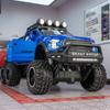 BHU25 1:24 Ford Raptor F150 с мотоциклом, литая модель автомобиля, акусто-оптический внедорожник, игрушка, двери открываются