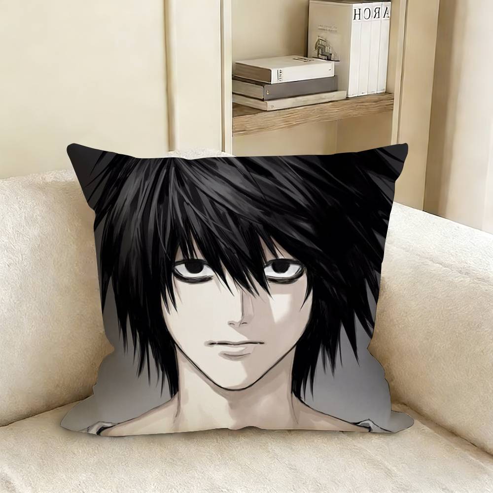 L-Lawliet D-Death Note Наволочка для подушки Наволочка на диванную подушку для гостиной Подходит для домашнего декора спальни