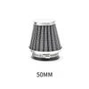 1pc Universal 35-60mm Motorcycle Tapered Air Filter Cleaner Dirt Pit High Air Flow Filter Conical Air Filter Dirt Cleaner Air Filters 7