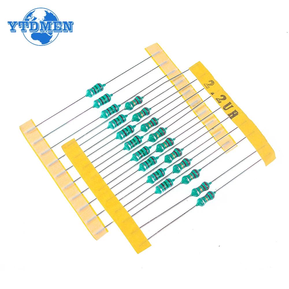Набор индуктивностей 0410 200 шт. 1 мкГн-4,7 мГн 0,5 Вт Индуктивность с цветовой маркировкой 1 мкГн 2,2 мкГн 4,7 мкГн 6,8 мкГн 47 мкГн 220 мкГн 1 мГн 20 номиналов индуктивностей