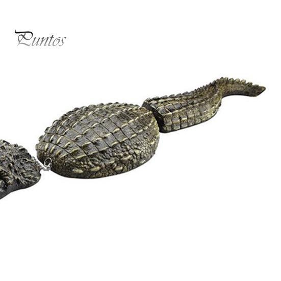 Floating Decoy Crocodile Pond Ecofriendly Floating Fake Crocodile Decoy Realistic Crocodile Pool Statue Nontoxic Decorative Crocodile Sculpture For