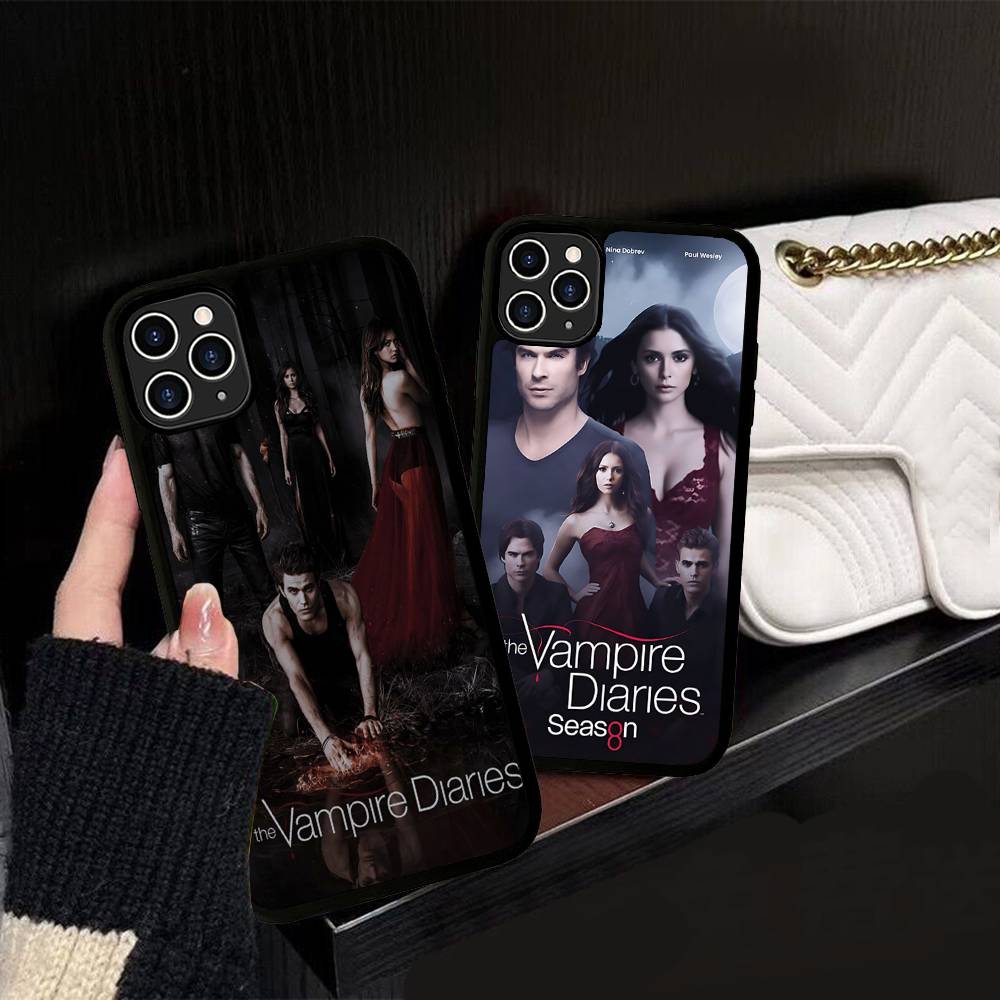 T-V-Дневники вампира Чехол для телефона iPhone 17 16 15 14 13 Pro 12 11 Pro Max Жесткий PC+TPU Задняя крышка