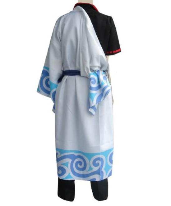 Gintama Sakata Gintoki Set Официальный костюм Мужской размер S
