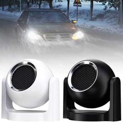 Портативный автомобильный обогреватель 12 В, автомобильный размораживатель, быстрый нагрев, портативный размораживатель лобового стекла, вращение на 360 градусов для путешествий, кемпинга G1M9