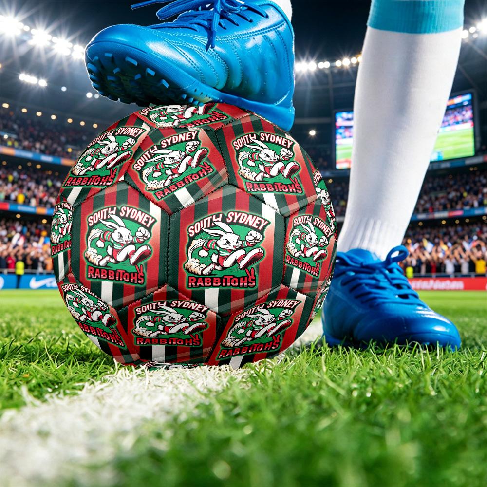 South Sydney Rabbitohs Size 5 Sports Training Ball Shock Absorbing Durable Ball For Match Daily Practice Outdoor Activities