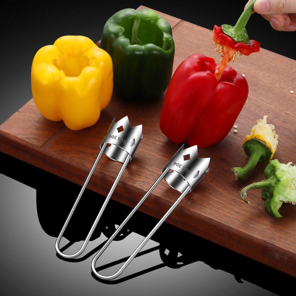 Stainless Steel Core Remover Rotating Vegetable Corer Tool Kitchen Vegetable Tools  Home Supplies