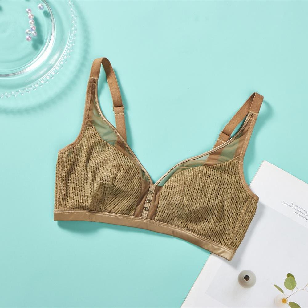 Sexy Mesh Underwear Women's Thin Anti-Sag No Steel Ring Bra