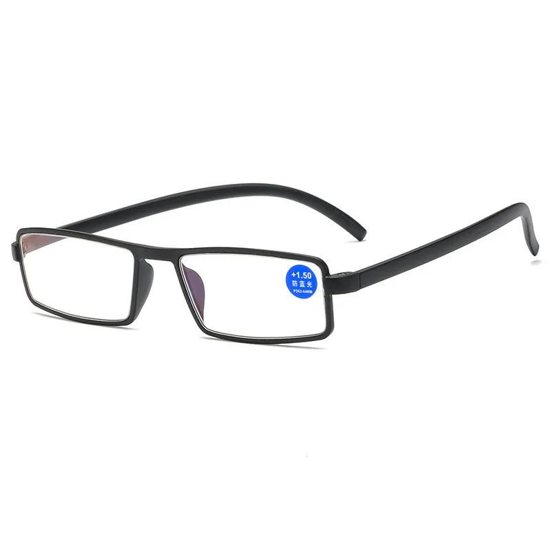 Classic Square TR90 Frame Reading Glasses Men Presbyopia Diopter Computer Hyperopia Eyeglasses +1.0 +1.5 +2.0
