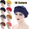 Handmade African Cap Knot Pre-Tied Bonnet Braid Muslim Turban Cap Head Wrap for Women