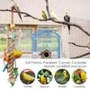 Parakeet Toys For Cage Colorful Seagrass Basket Bird Toy For Large Parrots With Metal Hook Parrot Toys For Large Birds Parrot