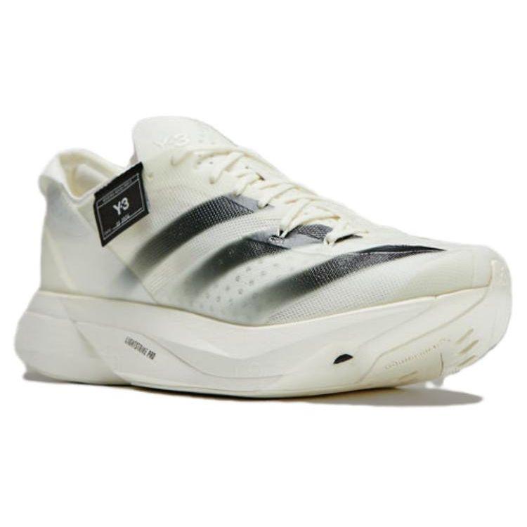 Adidas Y-3 Adizero Adios Pro 3 Off White Черные мужские кроссовки кремовые IH2887
