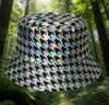European American Fashion Colorful Fish Scale Double-Sided Bucket Hat Trendy All-Match Sunscreen for Men Women Personalized Hat