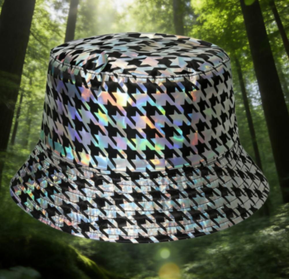 European American Fashion Colorful Fish Scale Double-Sided Bucket Hat Trendy All-Match Sunscreen for Men Women Personalized Hat