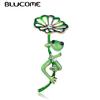 Green Lotus Leaf Frog Shape Brooch Gold Color Pins Women Girls Kids Suit Hats Accessories Scarf Buckles Enamel Jewelry