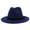 Unisex British Classic Large Brim Fedora Lightweight Hat For Autumn Winter