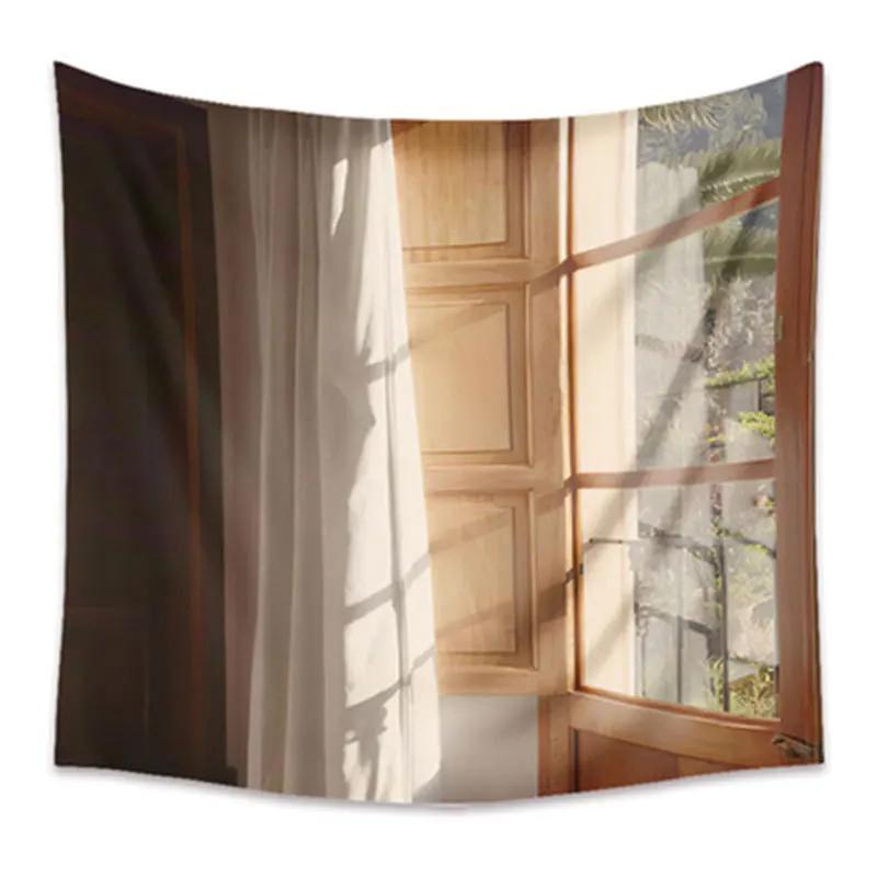 Гобелен для гостиной, фоновая роспись, пляжный коврик, украшение для дома, простой и свежий персонаж, настенный