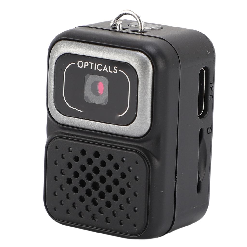 Tiny Digital Camera 1080P FHD 2MP Retro Thumb Sized Camera Keychain with 128GB Storage Card 0.96 Inch Screen