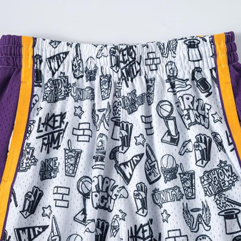 Mitchell & Ness Баскетбольные шорты Мужские Белые PFSW1267-LAL09PPPPTWH
