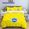 Brighton & Hove Albion Pattern Bedding Quilt Set  Home Decoration  Gift (1 * duvet cover + 2 * pillowcase  without core)