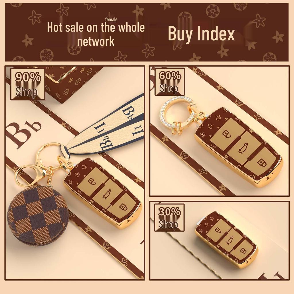 Чехол-брелок для ключей Volkswagen T-Cross, Sagitar, Tiguan L, Lavida, Bora, Golf 7, Lamando