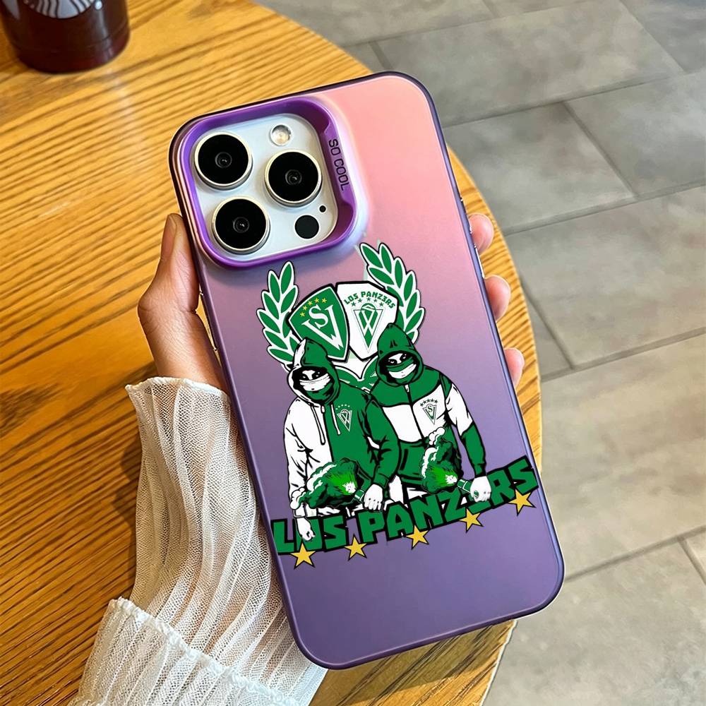 Cool S-Santiago W-Wanderers-1892 Phone Case For iPhone 17,16,15,14,13,12,11 Plus,Pro Max,XS,Colorful Silver Purple Cover