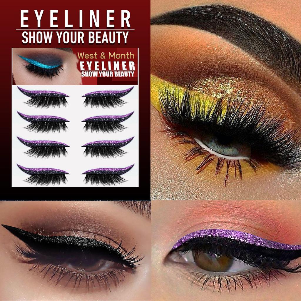 West&Month Glitter Eyeliner and False Eyelash Stickers