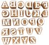 IBA Indianbeautifulart Текстильный печатный блок заглавные буквы алфавита AZ вырезанные вручную деревянные буквы деревянный штамп деревянный блок