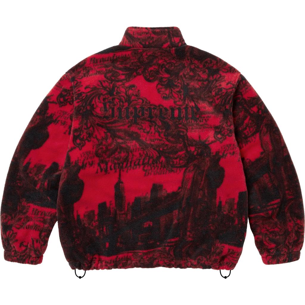 Supreme New York printed fleece jacket SUP-FW25-078