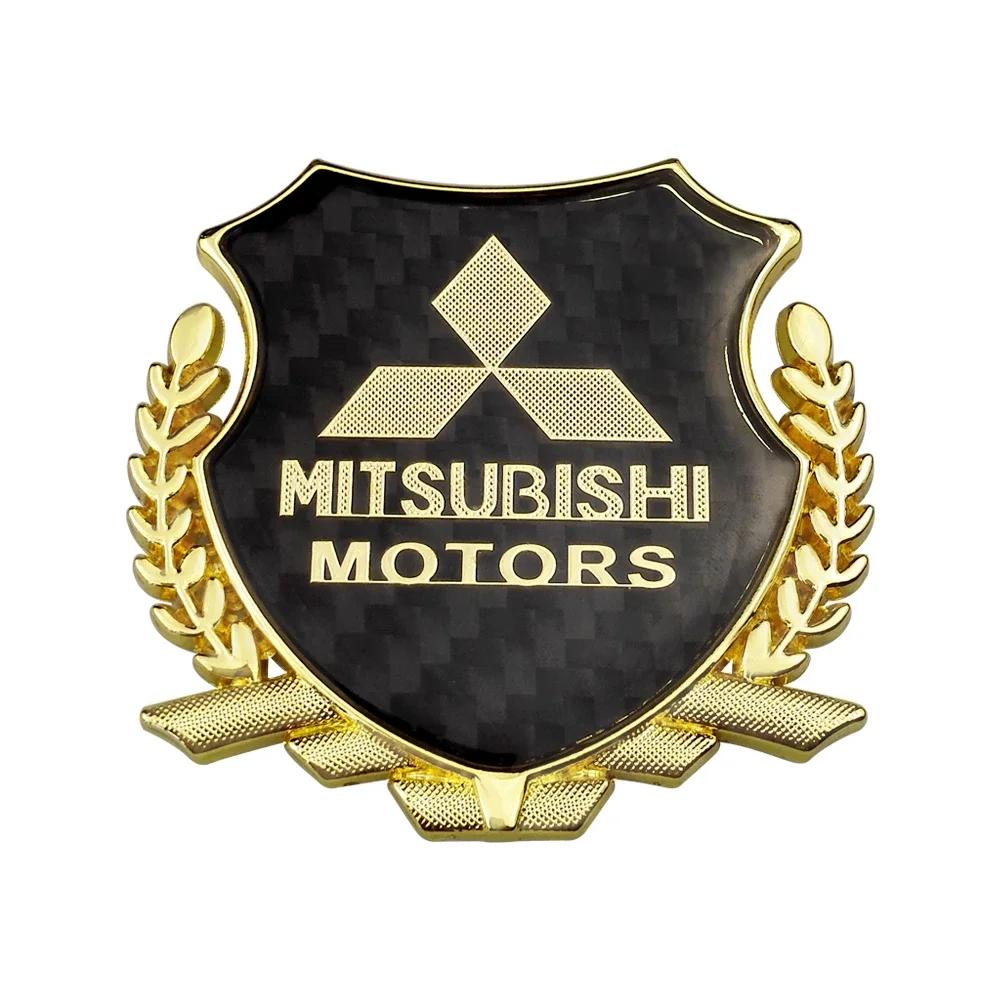 Metal Shield Badge Car Sticker Rear Side Body Emblem for Mitsubishi Outlander Lancer 9 10 ASX Eclipse Pajero L200 Accessories