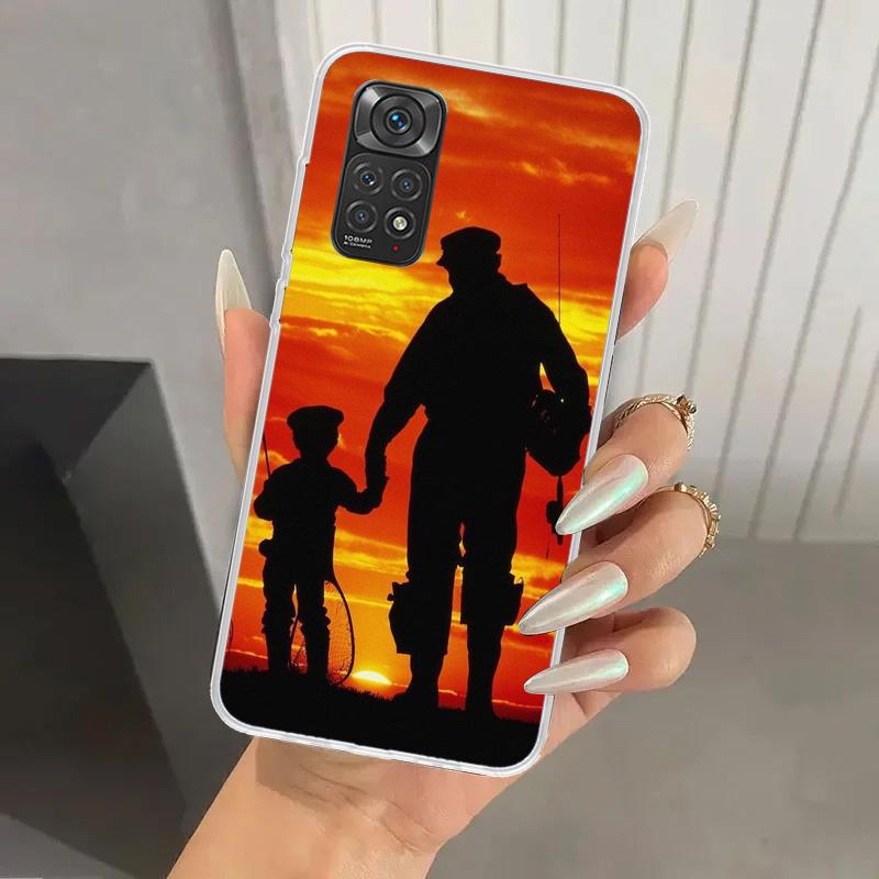 Чехол для телефона Охота Рыбалка Мужчина для Xiaomi Redmi Note 15 14 14S 13 12S 12 Pro 11S 11 Plus 11T 11E 10S Мягкий Funda Чехол с принтом Redm