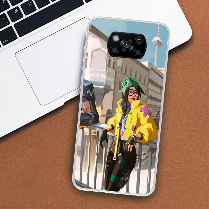 Чехол для телефона Valorant Killjoy для Xiaomi Poco X3 Nfc X4 ​​Gt X5 Pro M5S M4 M3 M2 F5 F4 F3 F2 F1 Mi Note 10 Fundas Shell
